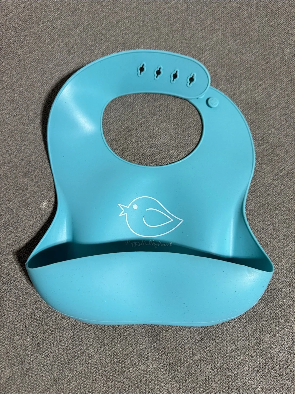 Silicone Baby Bib - Blue, Green, Gray, Orange